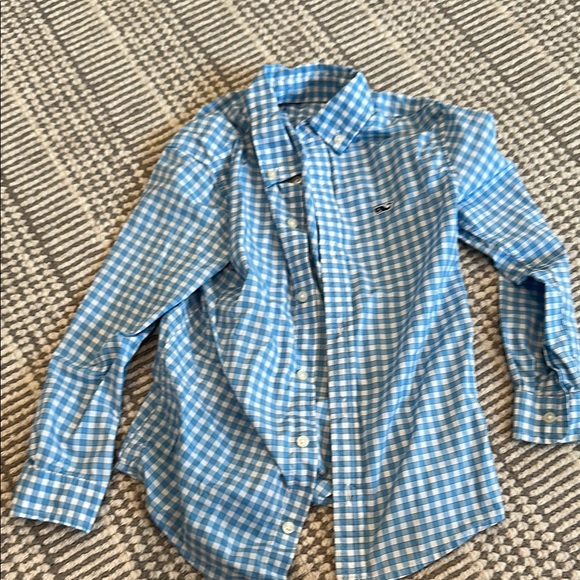 Vineyard Vines Other - Vineyard Vines Light Blue and White Gingham Shirt
